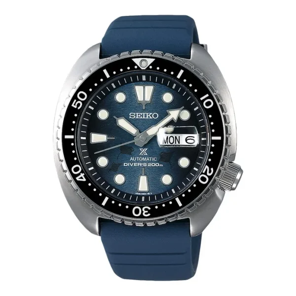 Seiko Prospex SRPF77K1 King Turtle Dark Manta Ray Save The Ocean Rubber Strap Special Edition