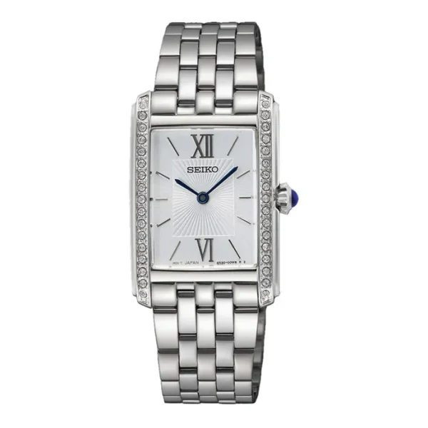 Seiko Ladies SWR091P1 Discover More Silver Dial Stainless Steel Strap