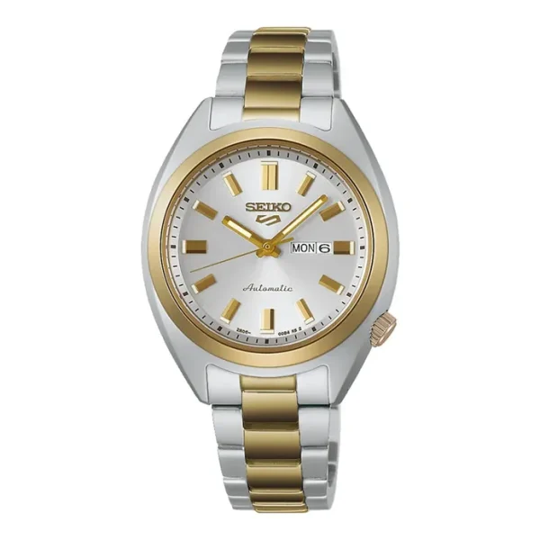 Seiko 5 Sport SRE024K1 Hebitama SNXS Series Ladies Mixed Metal Dial Dual Tone Stainless Steel Strap