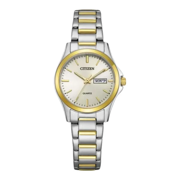 Citizen EQ0614-52A Ladies Silver Dial Dual Tone Stainless Steel Strap