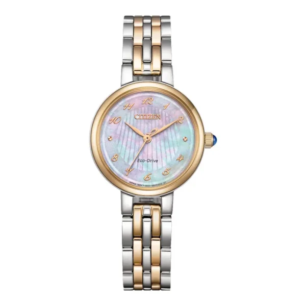 Citizen L EM0996-84Y Ladies Mother Of Pearl Dial Dual Tone Stainless Steel Strap