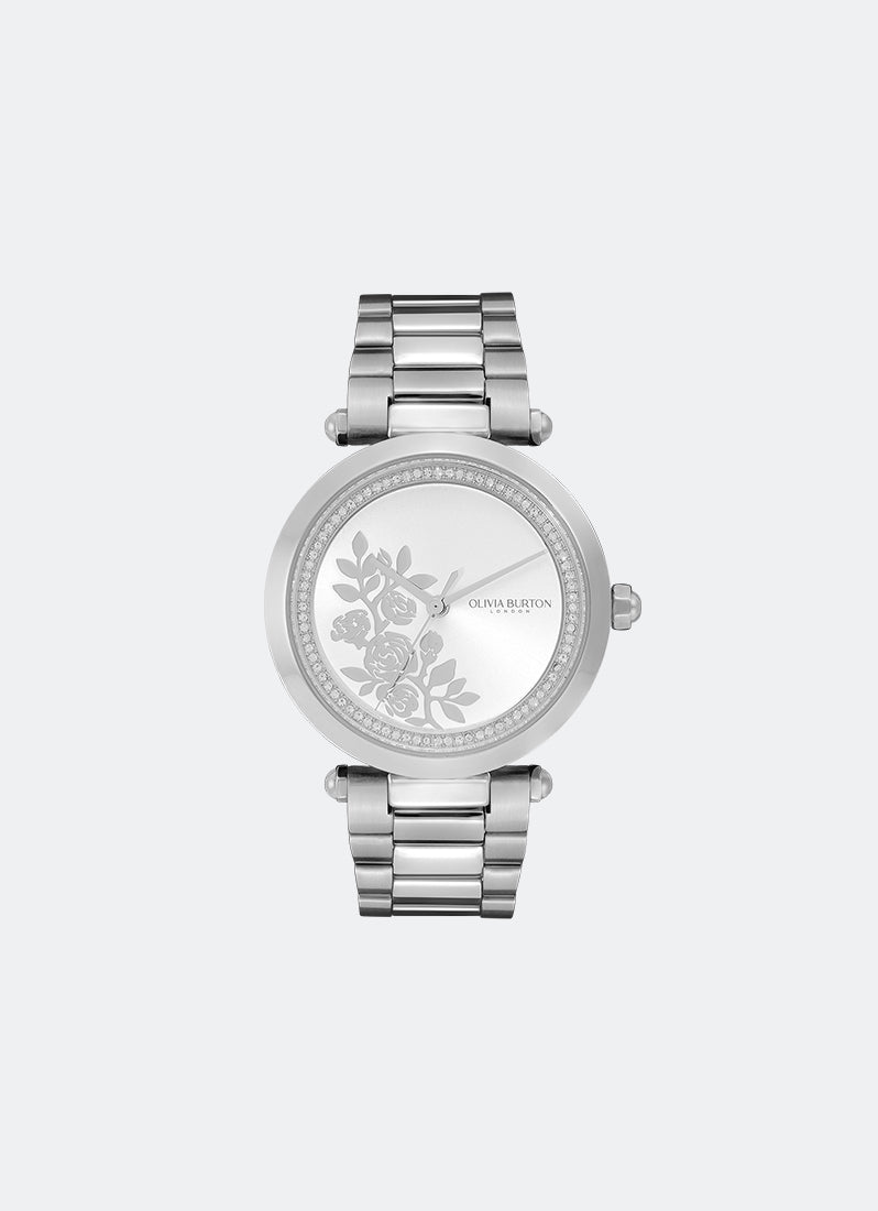 Floral T-Bar White Silver 24000042