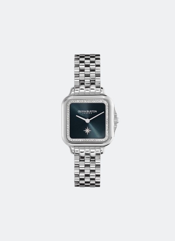 Grosvenor Blue Sunray Bracelet Watch 28mm - 24000083