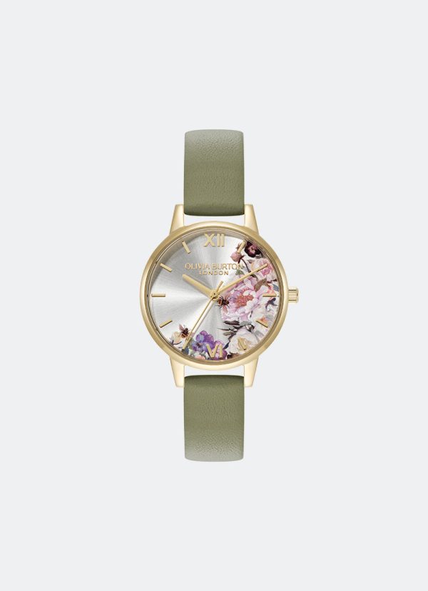 Illustrated Floral Dial Sage 24000228