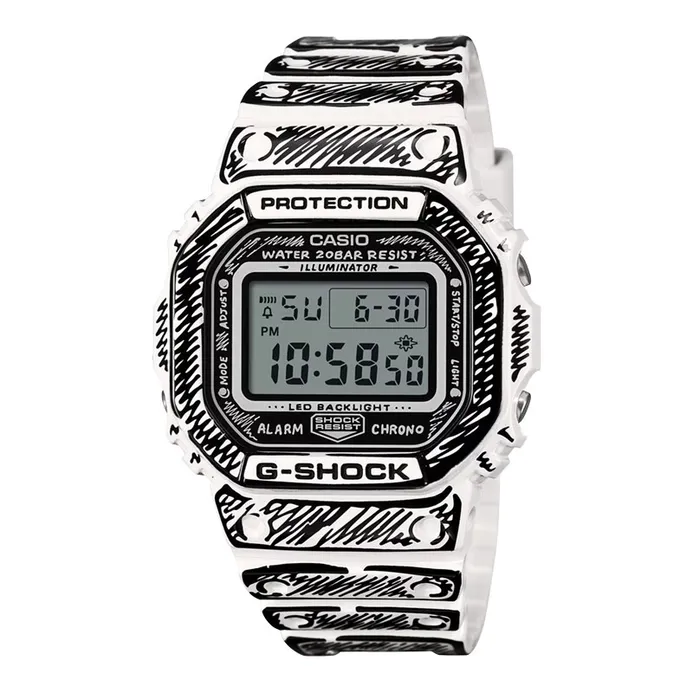 Casio G-Shock DW-5600JV-7JR Joshua Vides Collaboration Model Resin Band (JDM)