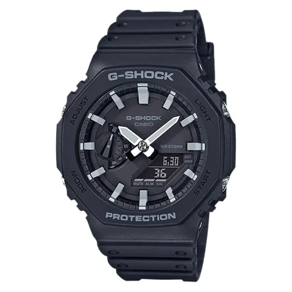 Casio G-Shock GA-2100-1AER CasiOak Men Digital Analog Dial Black Resin Band