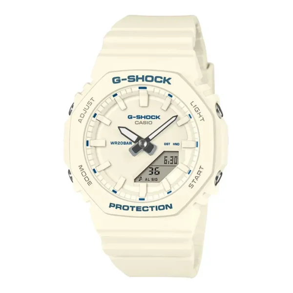 Casio G-Shock GMA-P2100BA-7AJF Ladies CasiOak Digital Dial Ivory White Resin Band (JDM)