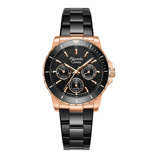 Alexandre Christie AC 6141 XXV BBRBA 25th Anniversary Black Dial + Extra Strap Limited Edition