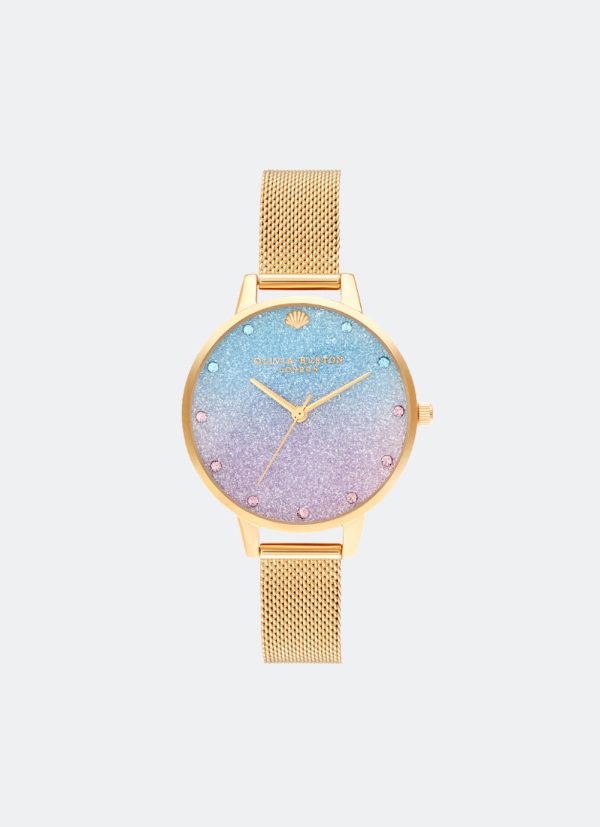 Glitter Ombre Demi Dial Sparkle Markers Gold Mesh - OB16US48