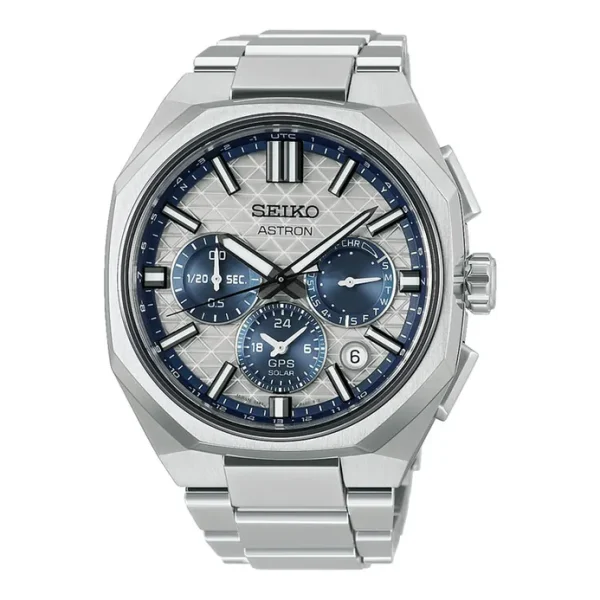 Seiko Astron HAB004J1 145th Anniversary Seiko Blue GPS Solar Chronograph Titanium Limited Edition